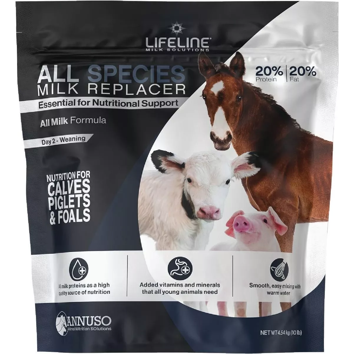 10 Lb. 20% Protein/20% Fat All Species Milk Replacer