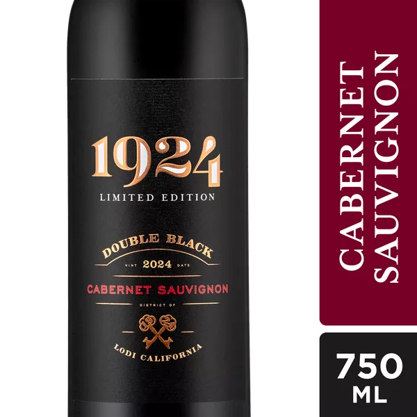 1924 Double Black Cabernet Sauvignon Red Wine, California, 750 ml, 14.5% ABV | Hy-Vee Aisles Online Grocery Shopping