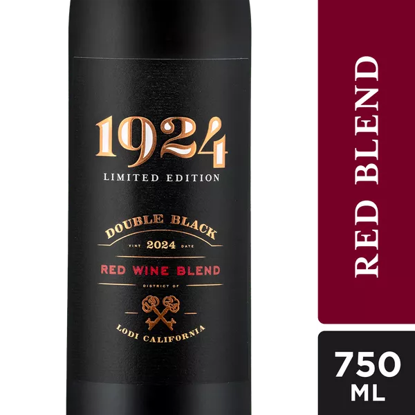 1924 Double Black Red Wine Blend, California, 750 ml, 15%, ABV | Hy-Vee Aisles Online Grocery Shopping