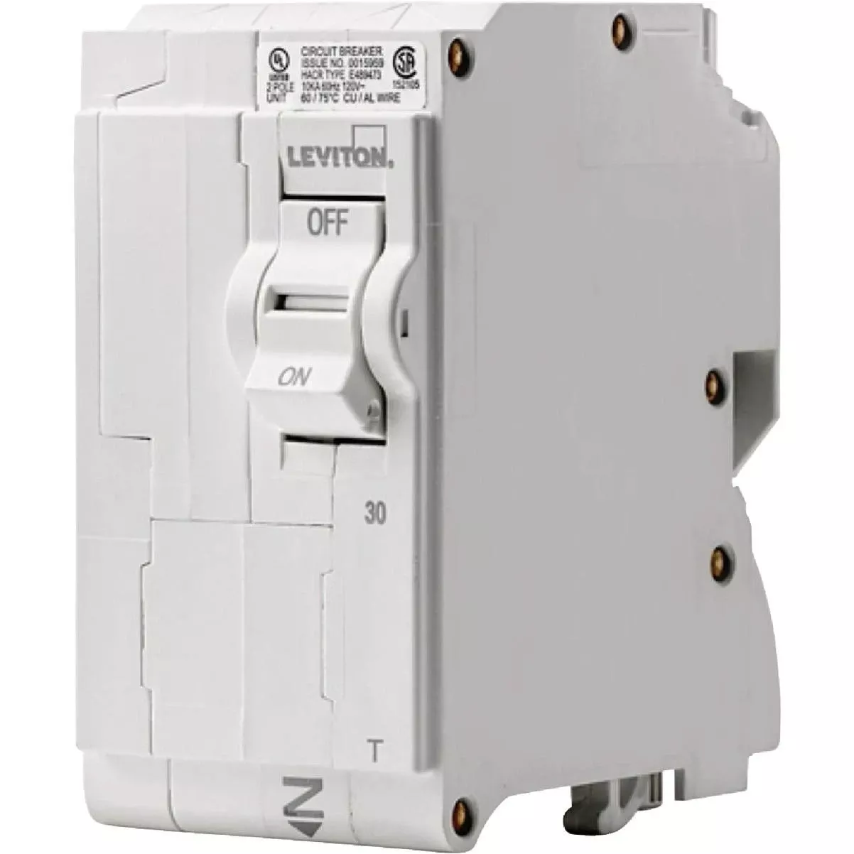 30a Double-pole Plug-on Standard Branch Thermal Magnetic Trip Circuit Breaker