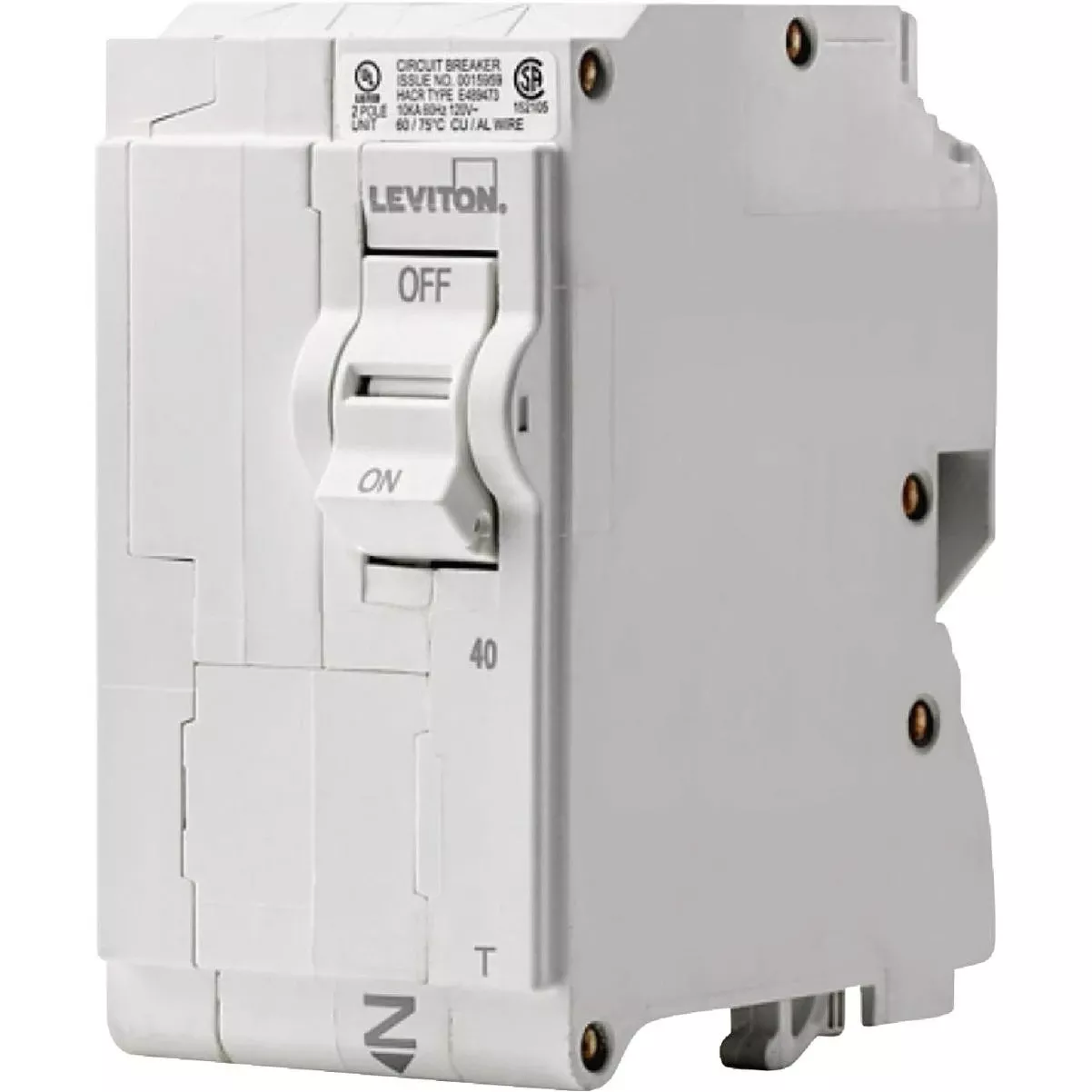 40a Double-pole Plug-on Standard Branch Thermal Magnetic Trip Circuit Breaker