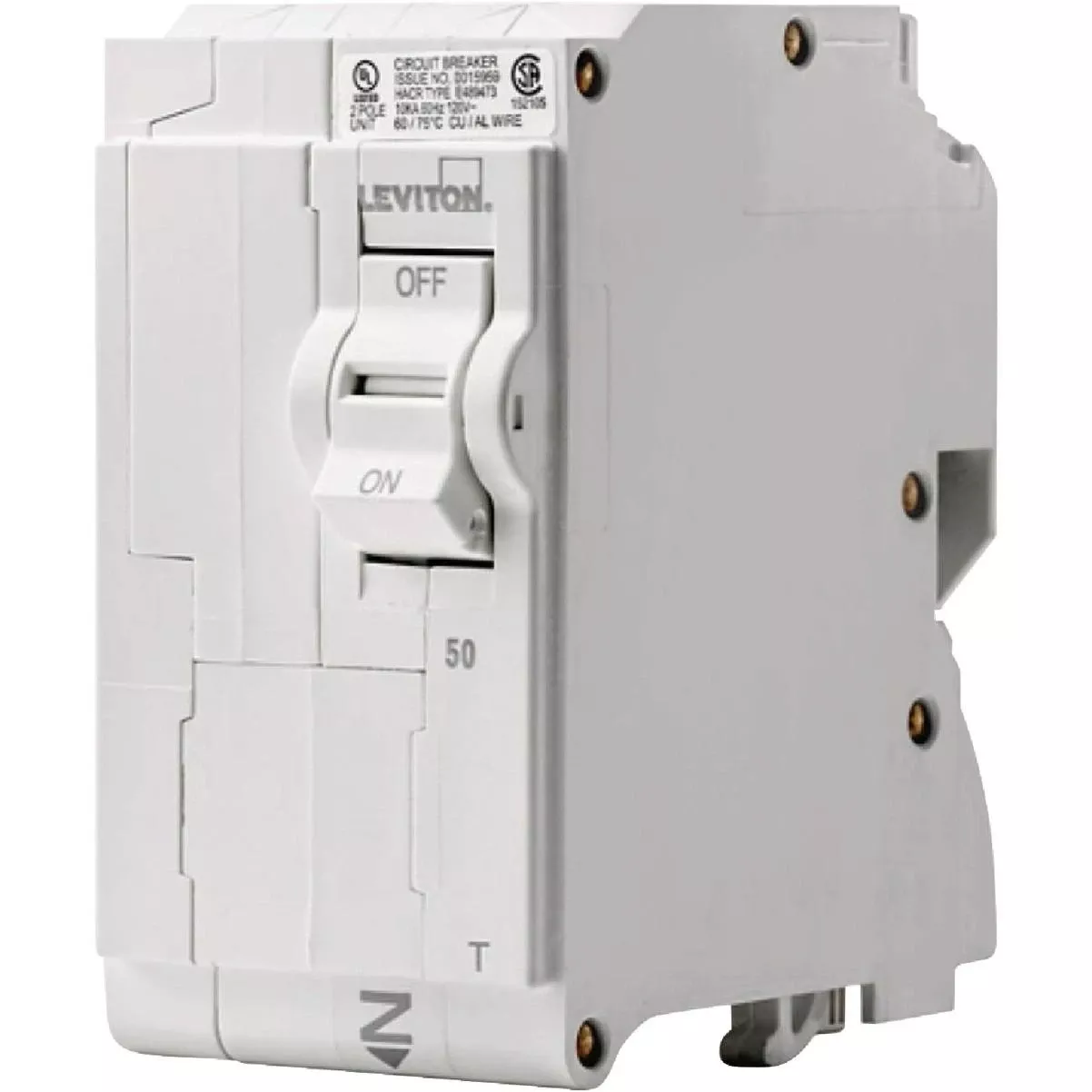 50a Double-pole Plug-on Standard Branch Thermal Magnetic Trip Circuit Breaker