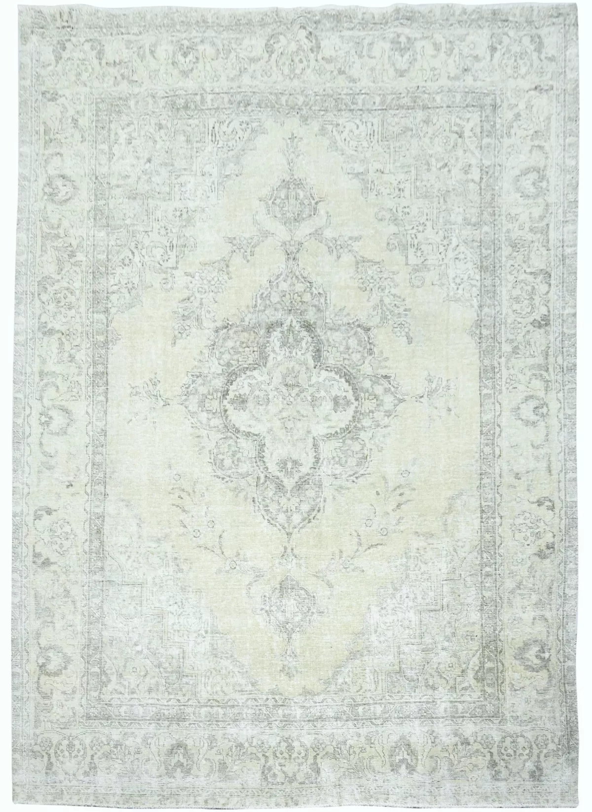 9'3 X 11'9 Hand Knotted Floral Antique Oriental Wool Rug