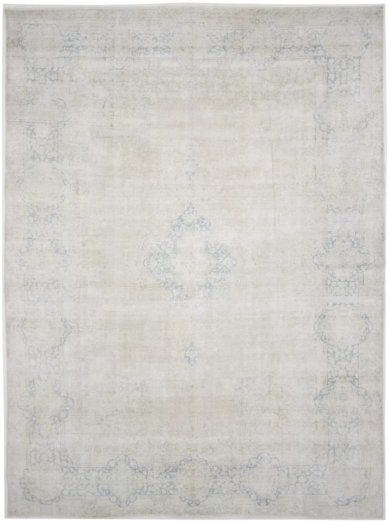 9'7 X 12'11 Hand Knotted Floral Antique Oriental Wool Rug