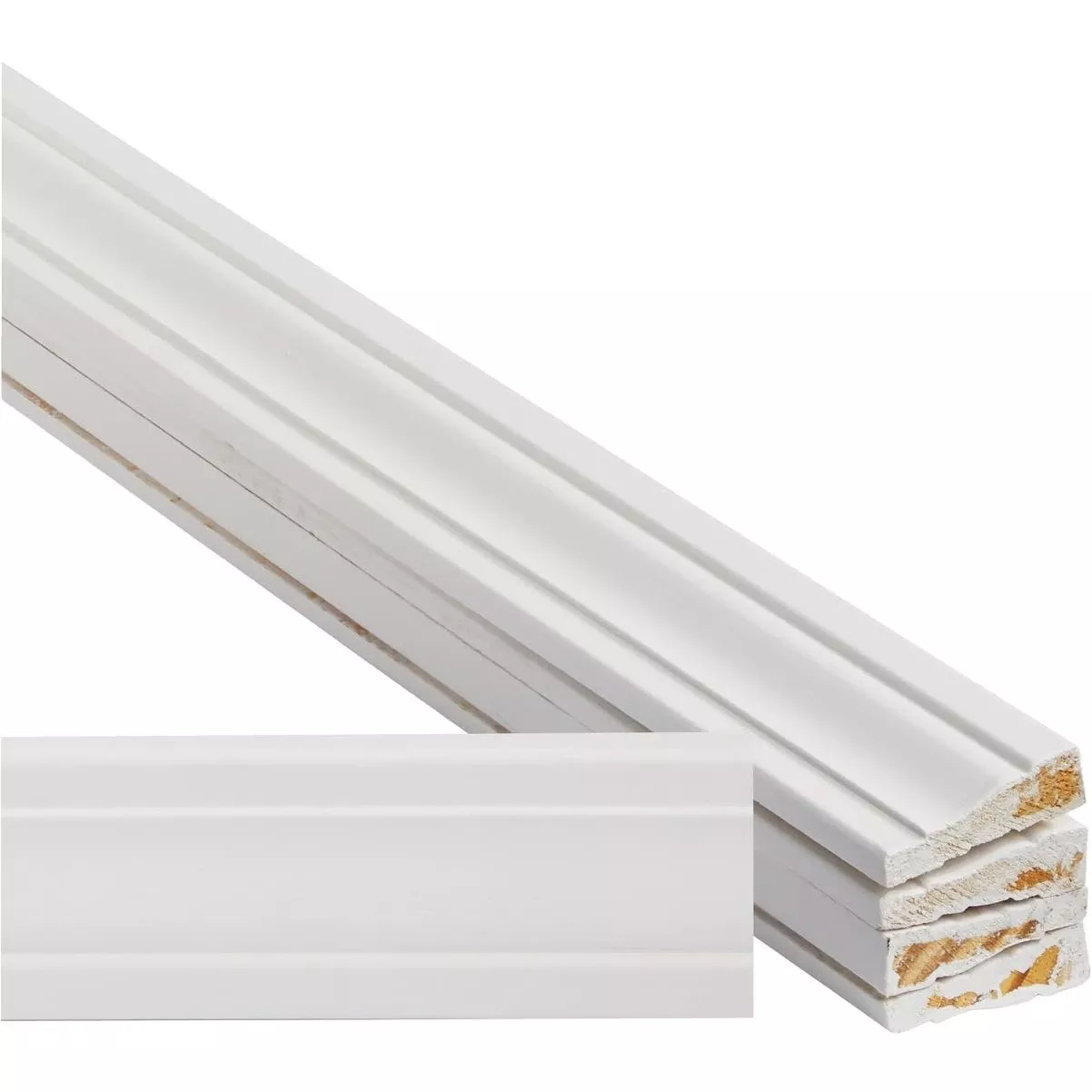 Alexpak 11/16 In. W. X 2-1/4 In. H. X 7 Ft. L. Primed Finger Joint Pine Colonial Casing (5-pack)