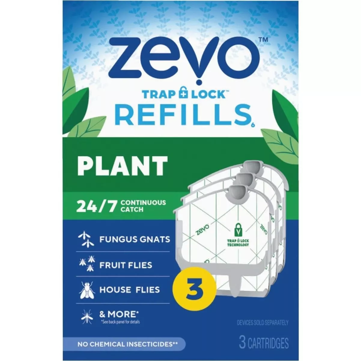 Indoor Plant Insect Trap Refill Kit (3-pack)