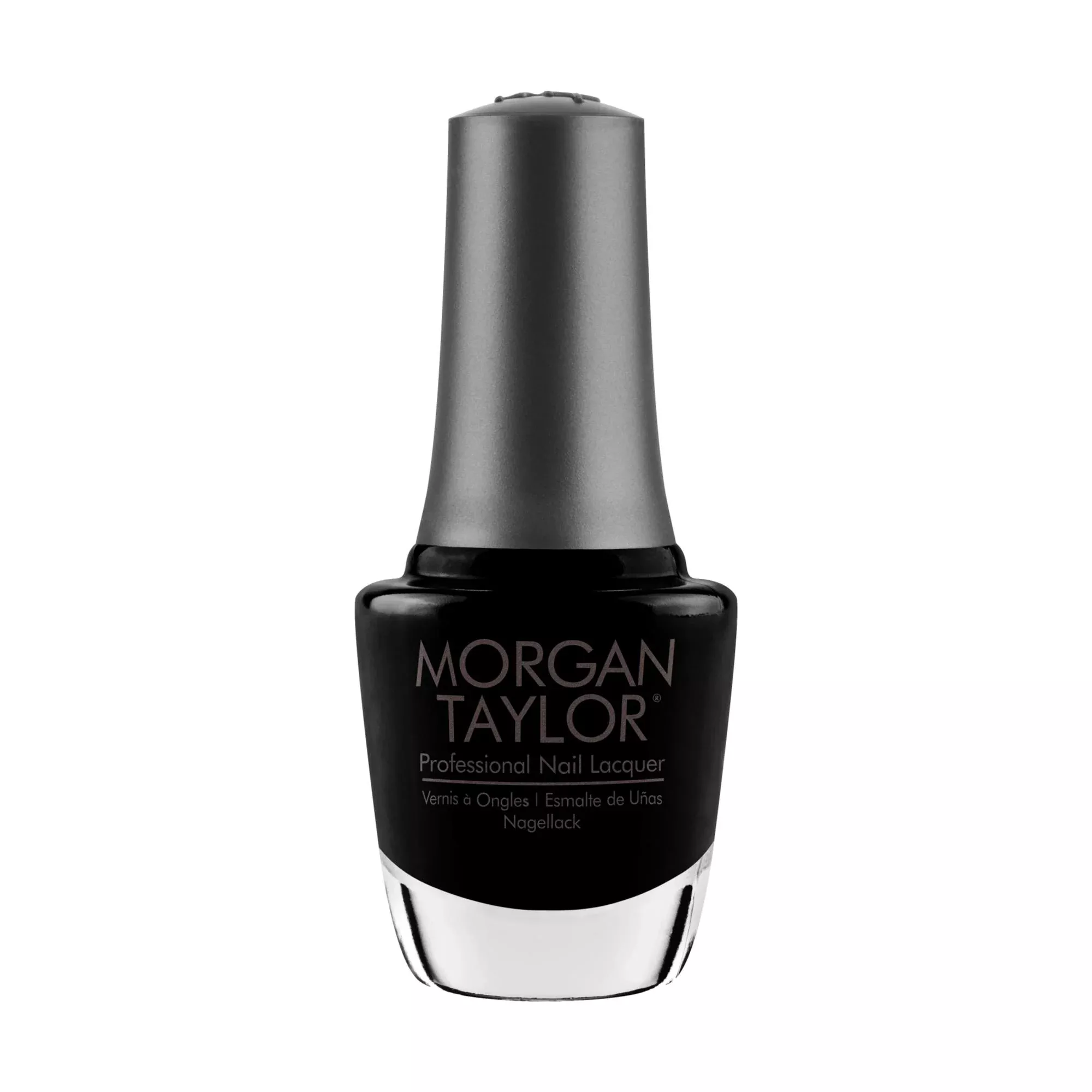 Morgan Taylor Lacquer, Black Shadow, 0.5 fl oz