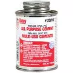Oatey 30818 Solvent Cement, 4 oz Can, Liquid, Clear/Yellow
