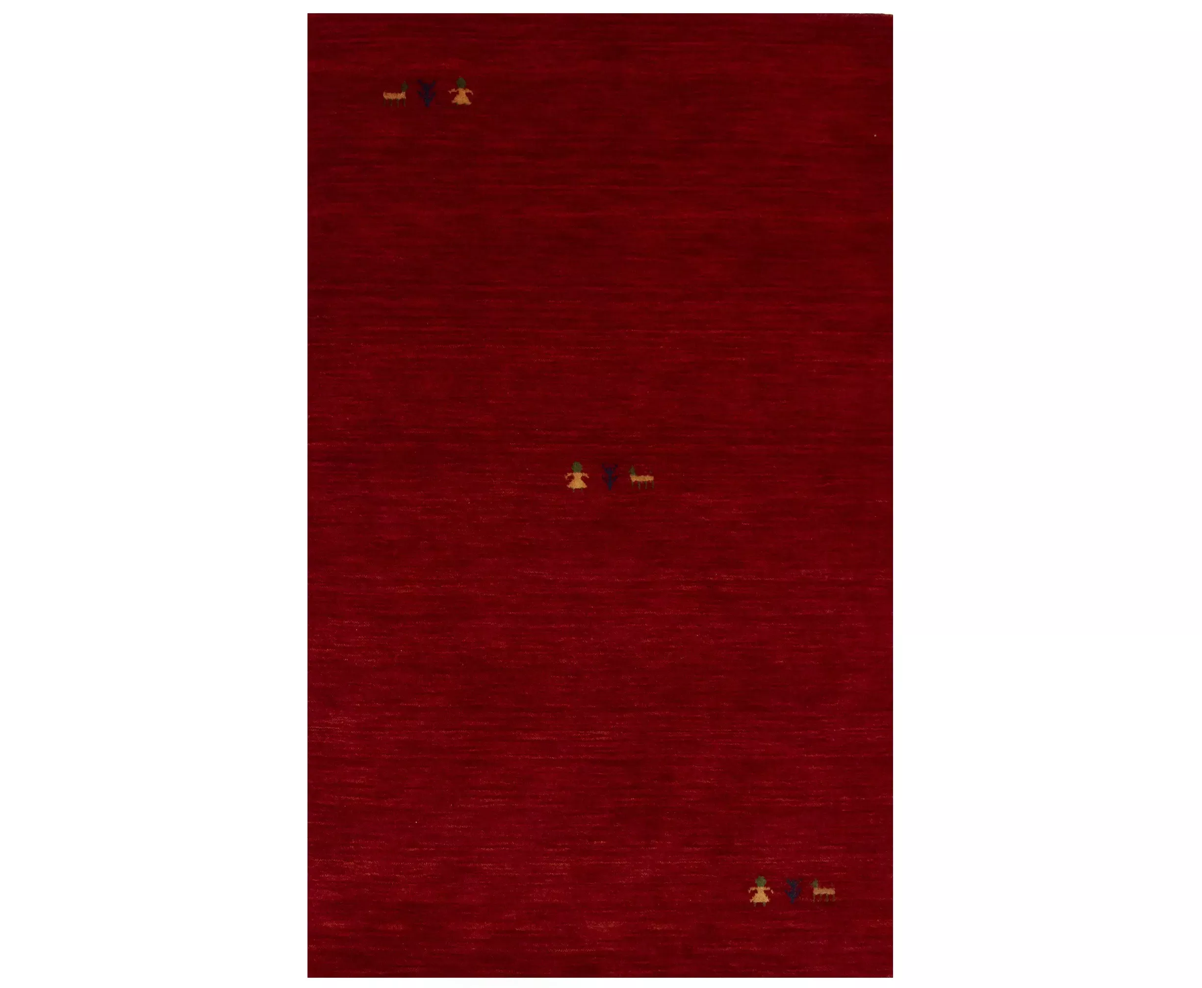 Red Tribal 3X5 Gabbeh Modern Rug