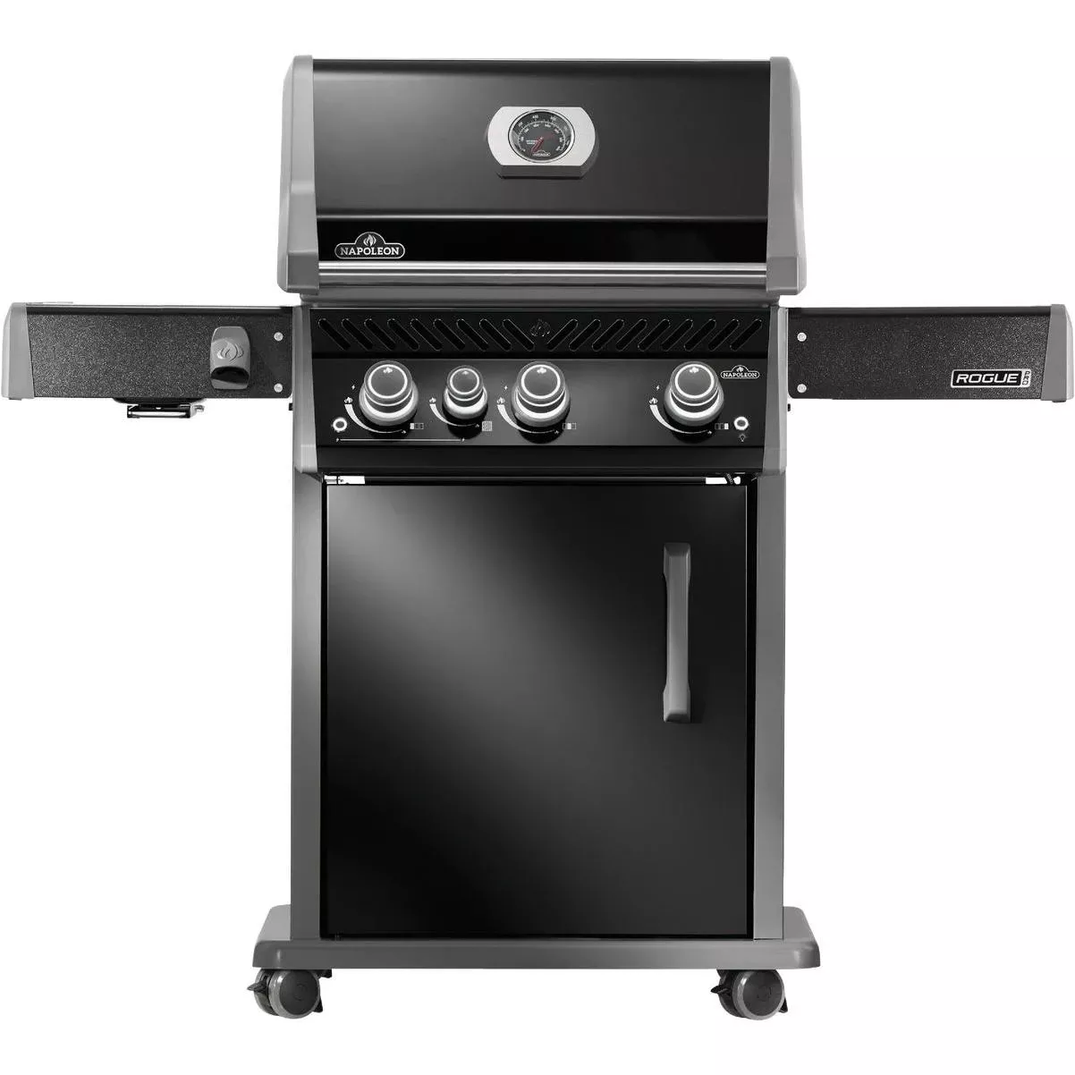 Rogue Pro 425 3-burner Natural Gas Grill With Infrared Side Burner, Black